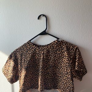 Cheetah Print Crop Top